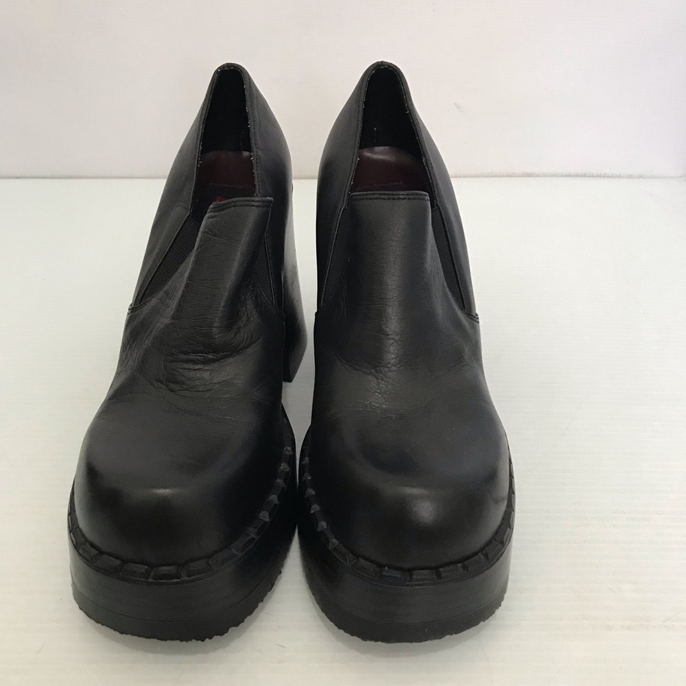 Vintage Bongo Black Platform Slip-On Heeled Size 9M - Picture 2 of 8